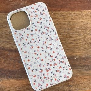 iPhone 13 mini floral pela phone case with gripper
